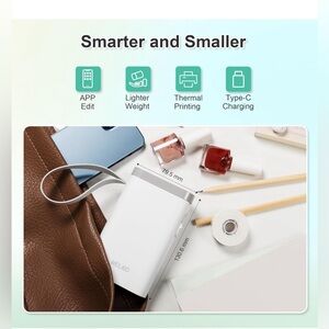Label Maker Machine with Tape, P21 Bluetooth Label Printer, Wireless Mini Label